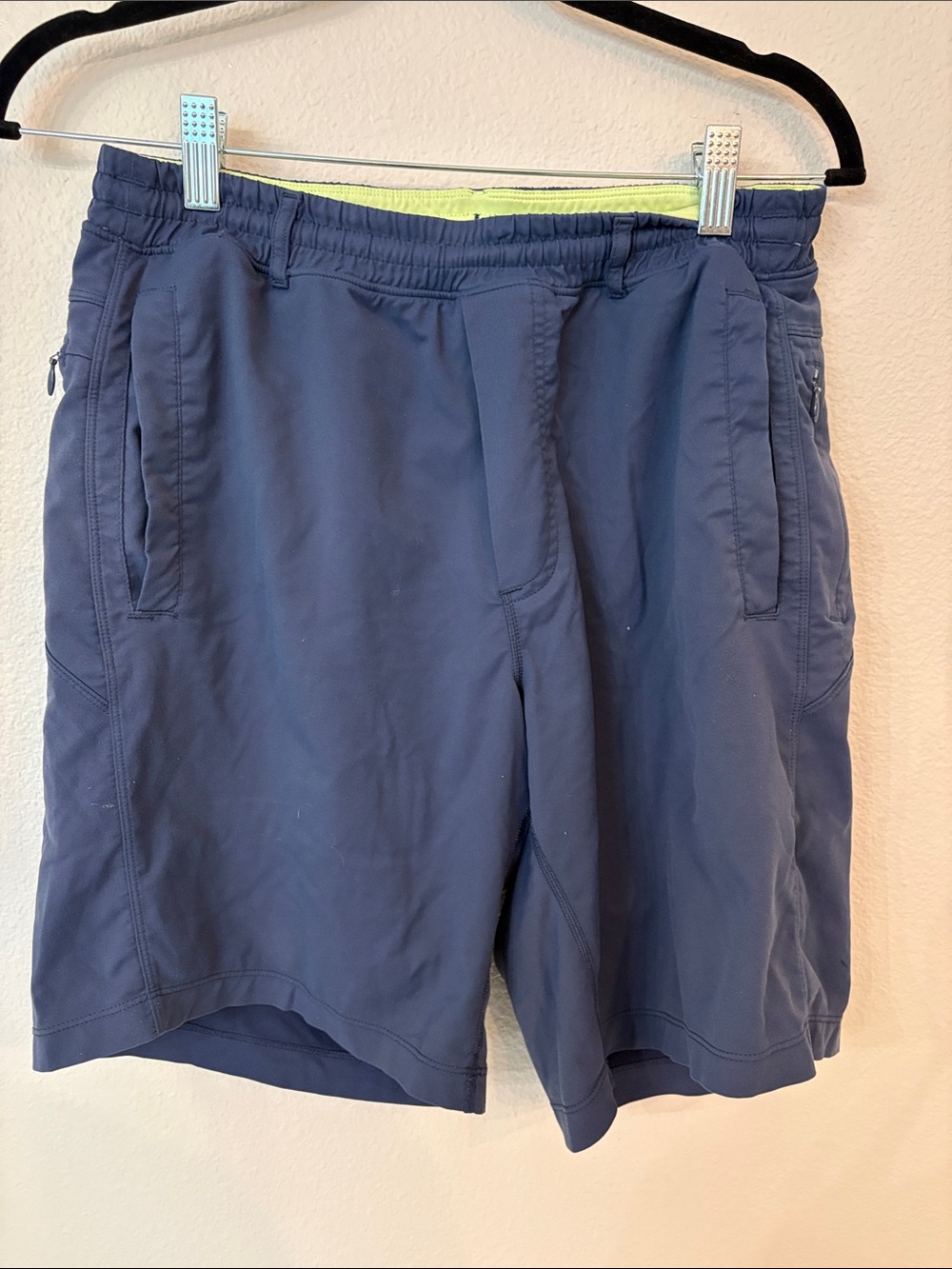 Birddogs Boom for your Boomstick Shorts Blue with Yellow/Green lining